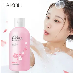 100ml LAIKOU Japan Sakura Shower Gel: Moisturizing, Whitening, Elegant Fragrance - Skin Care