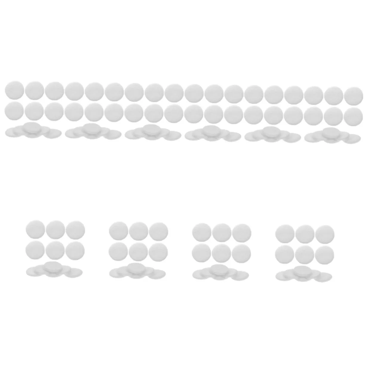 120pcs Rounded Velour Makeup Pads for Women Small Cosmetic Puff Reusable Face Applicators for Smooth Foundation Application Compact and Easy to Clean