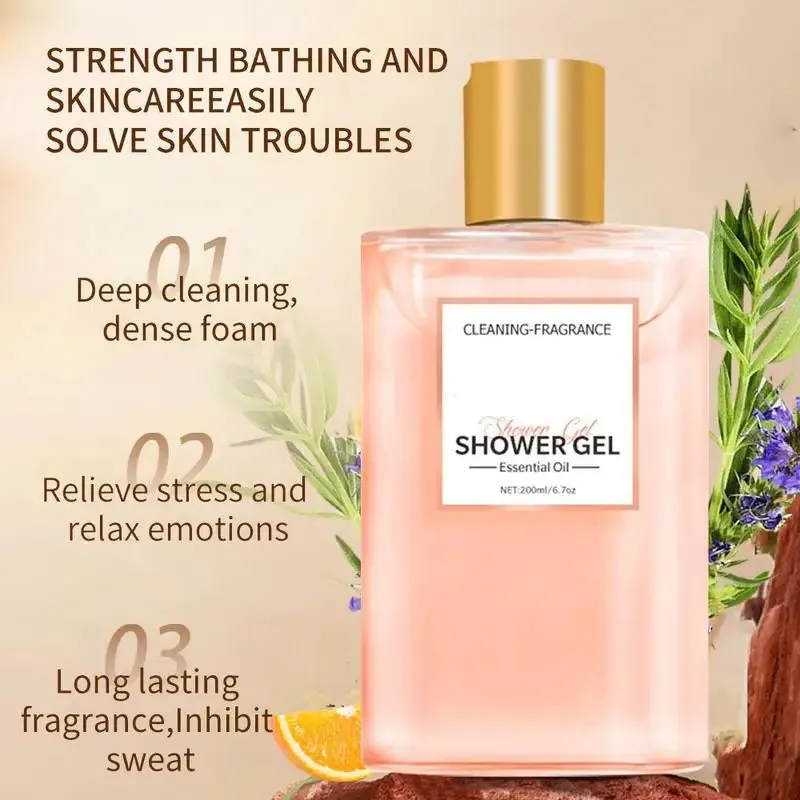 1pcs Elegant Fragrance Shower Gel Deep Nourishing Hydrating Body Lotion