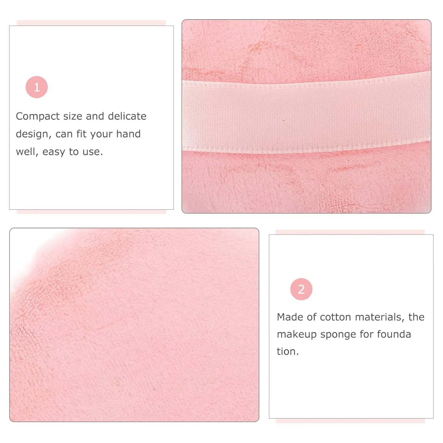2 Pcs Loose Powder Puff Powder Puffs Makeup Sponges for Foundation Beauty Sponges for Makeup Make up Sponges for Foundation Blending Sponges Puffs for Makeup Foundation Sponge