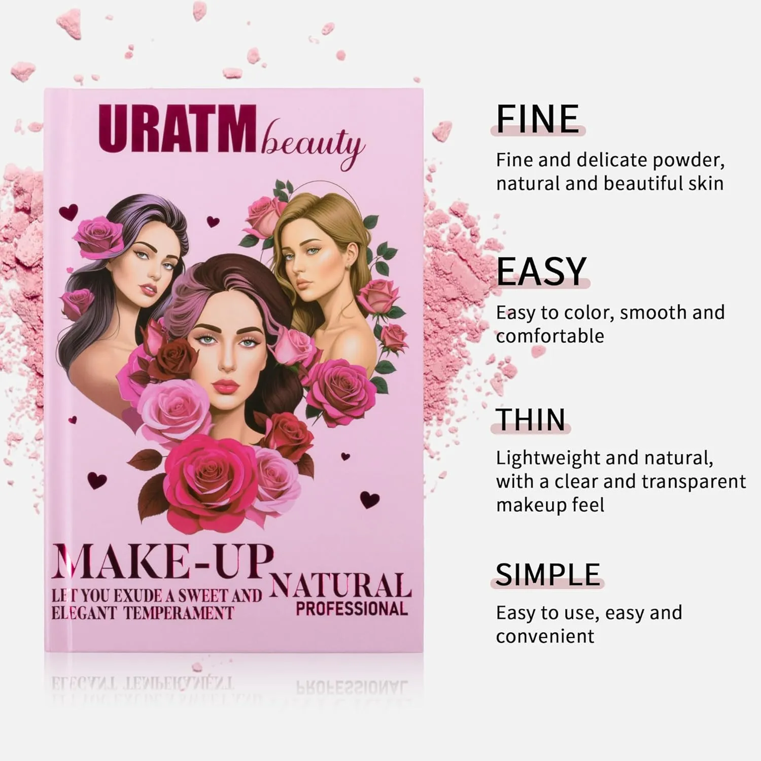 4-Layer Multi - Functional Beauty Book Kit- Style Makeup Palette Ingeniously Combines Eyeshadows, Blushes, Highlighters, Contour Powders In One,Best Choice for A Gift for Women (U103A)