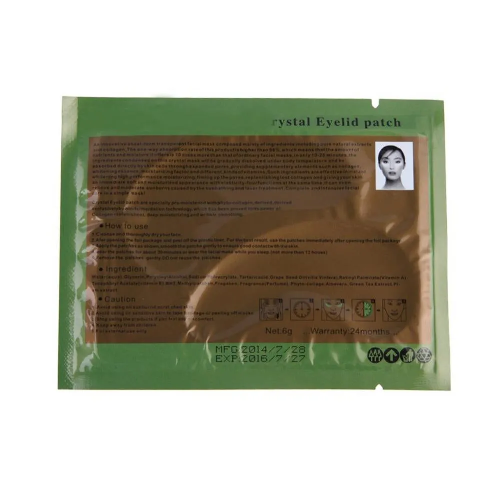 5 Pairs Jelly Collagen Eye Masks Patches Reduce Wrinkles Bags Dark Circles