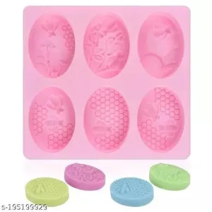 6 Cavity Silicone Honey Bee Mould Soap Mold Tray Handmade DIY Making Crafts