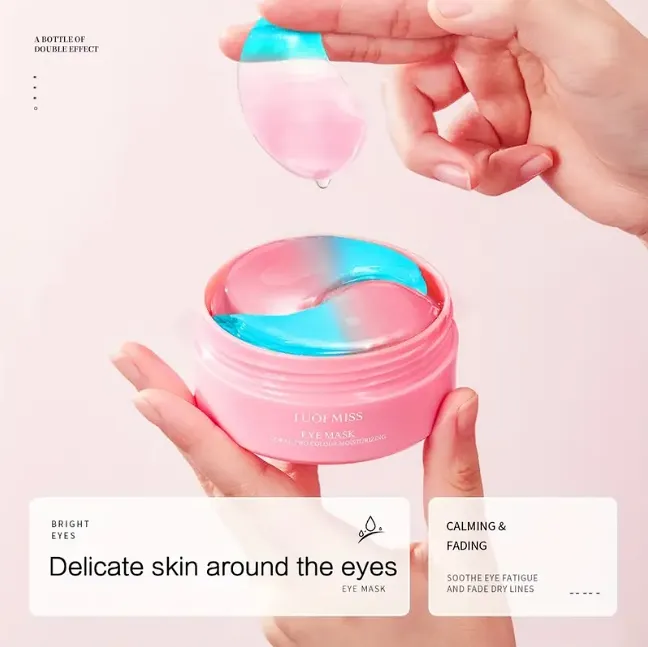 60 Pcs Eye Mask, Moisturizing & Firming & rejuvenating Under Eye Skin care mask