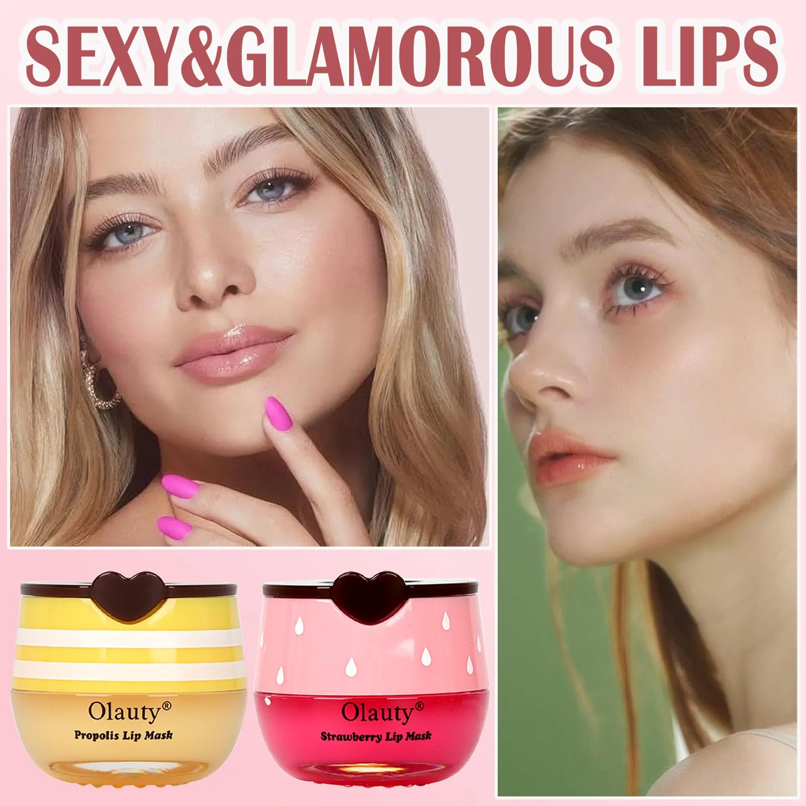 8 PCS Bee Lip Balm Honey Pot,Fruity Lip Mask Overnight Hydrating Prevention Dry and Cracked Lip Scrubs Exfoliator Lip Care, Lip Sleeping Mask Reduces Lip Lines