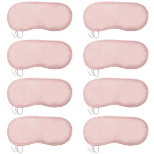 8 Pieces Pink Eye Sleep Coverings Sleep Shade Blindfold Soft Eye Covering Color Your Own Eye Covering for Sleeping Travel Team Bride Games Party Supply A3SMYZ (Pink)