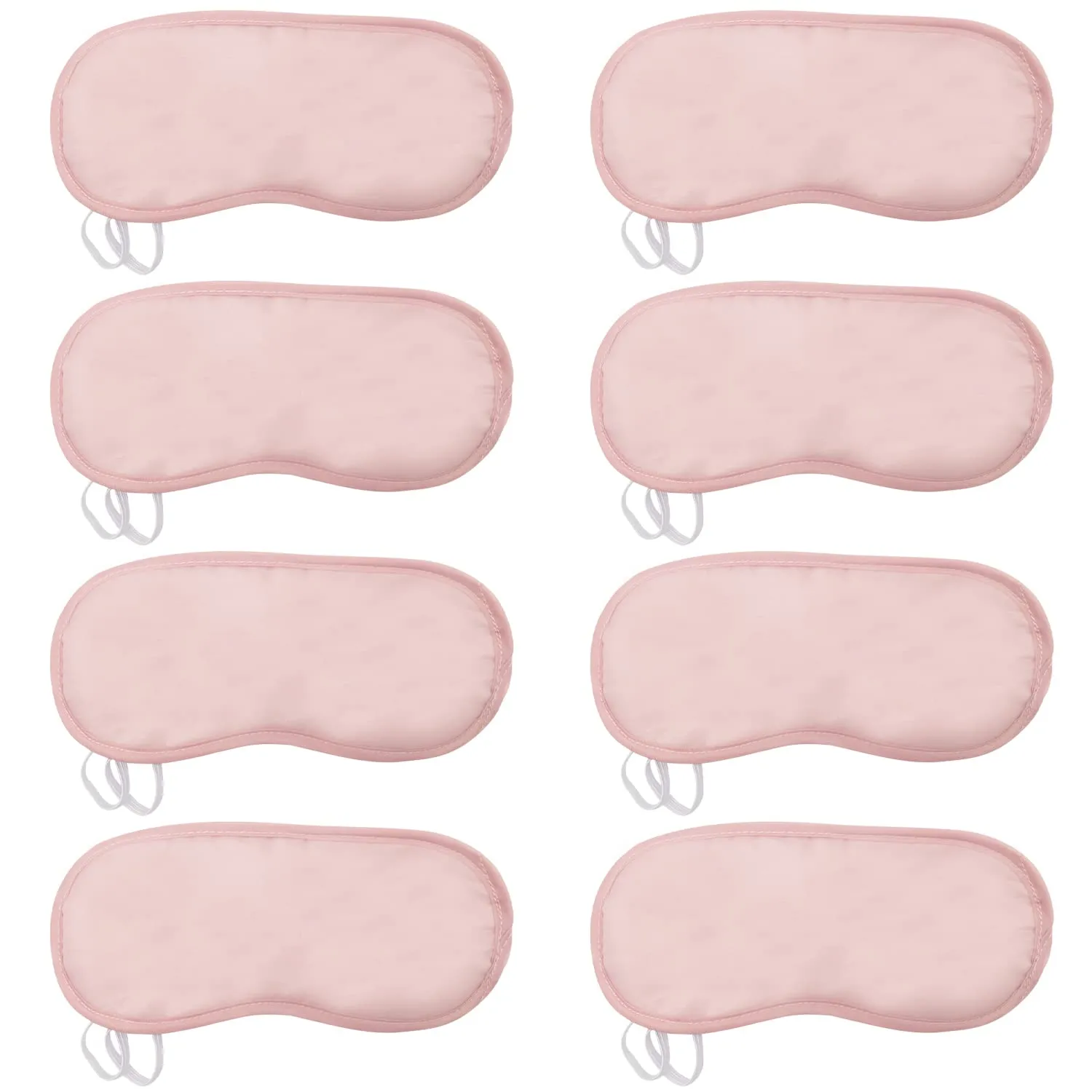 8 Pieces Pink Eye Sleep Coverings Sleep Shade Blindfold Soft Eye Covering Color Your Own Eye Covering for Sleeping Travel Team Bride Games Party Supply A3SMYZ (Pink)