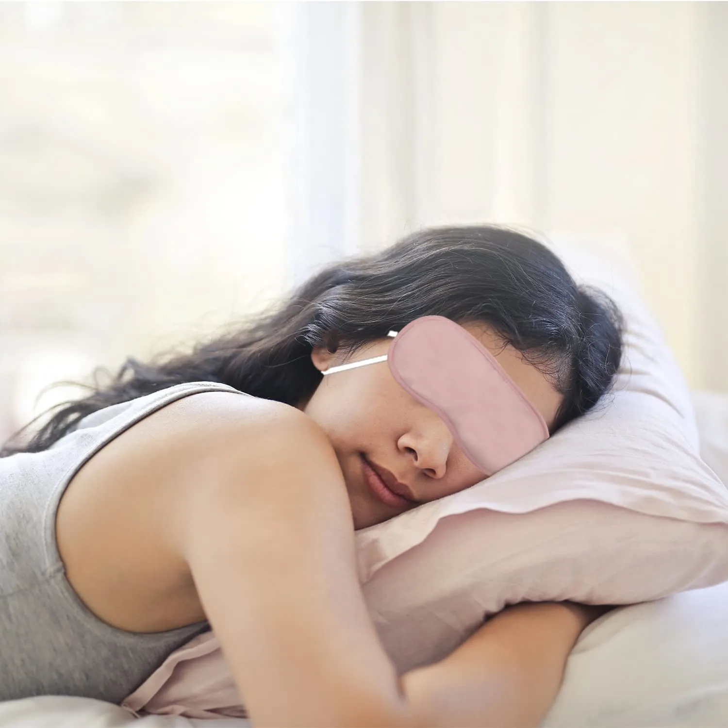 8 Pieces Pink Eye Sleep Coverings Sleep Shade Blindfold Soft Eye Covering Color Your Own Eye Covering for Sleeping Travel Team Bride Games Party Supply A3SMYZ (Pink)