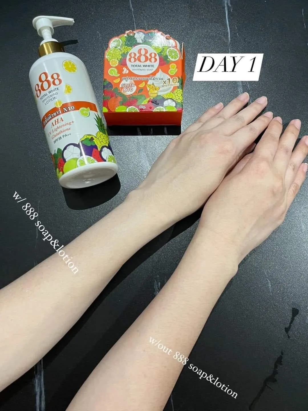 888 Total White Whitening Lotion SPF 35