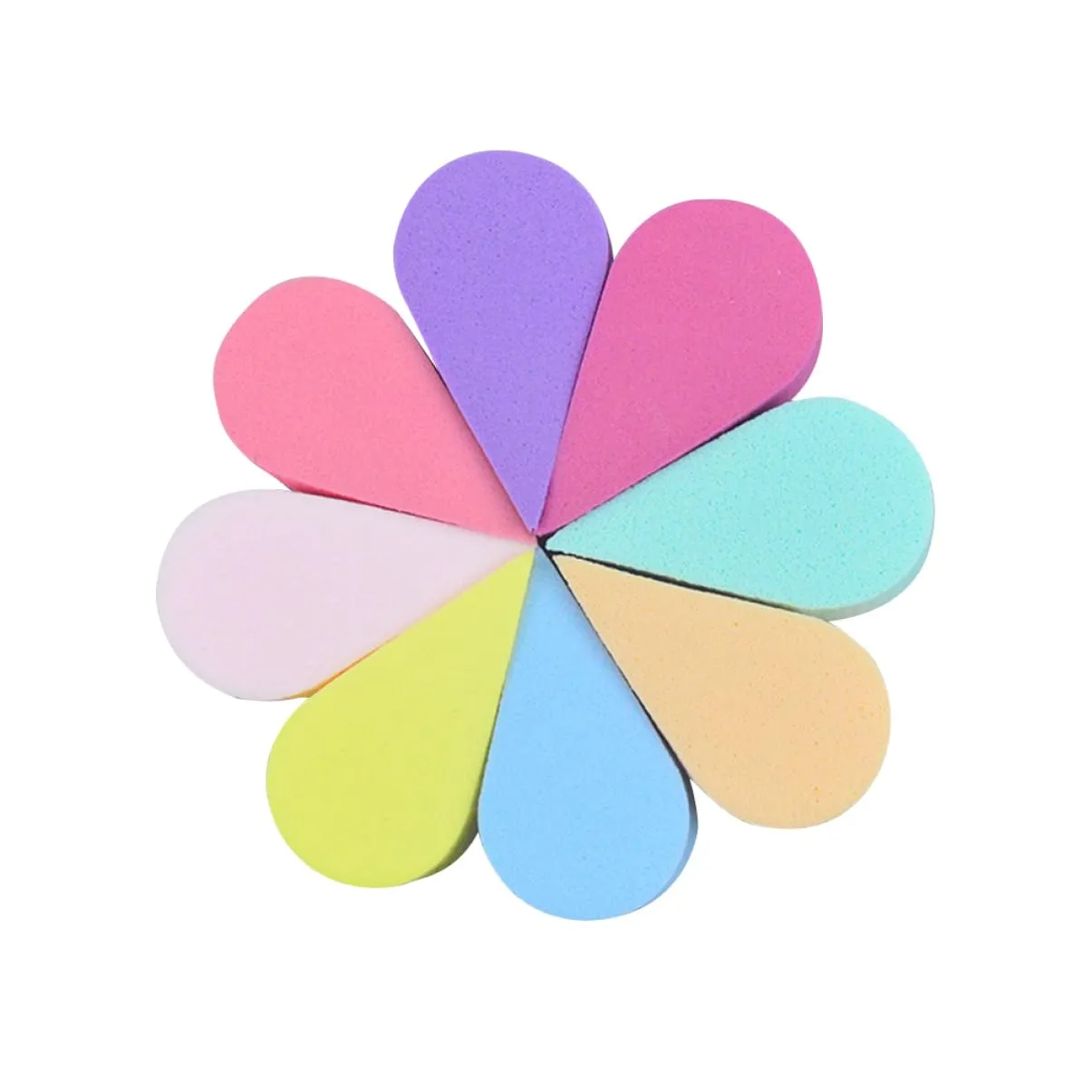 8pcs Petal-shaped Sponge Powder Puff Skincare Beauty Blending Makeup Sponge Cleaner Cleaning Absorbent Facial Removal Sponge for Makeup Cotton Face Wash Soft Cleansing