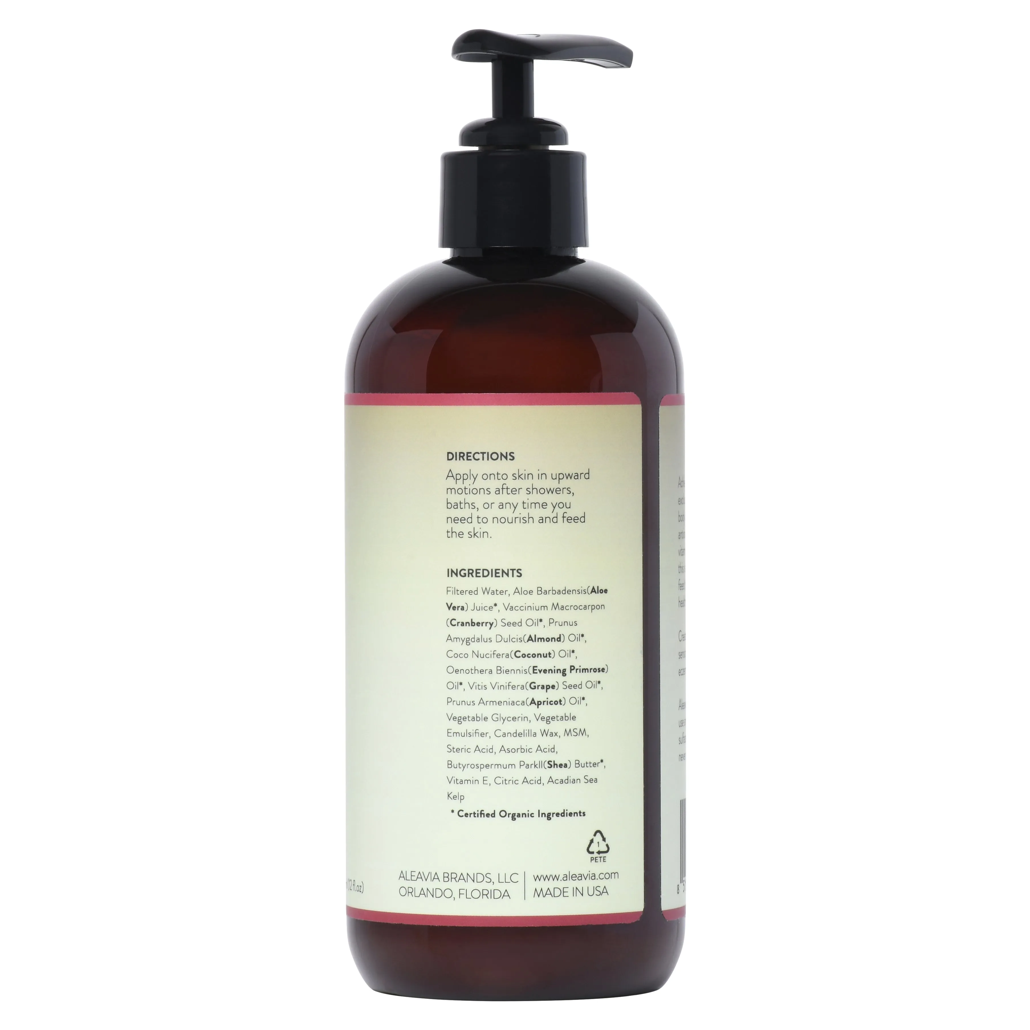 Aleavia Cranberry Prebiotic Lotion