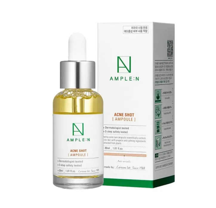 AMPLE:N Acne Shot Ampoule 30ml Womens Skincare Beauty Facial Cosmetics