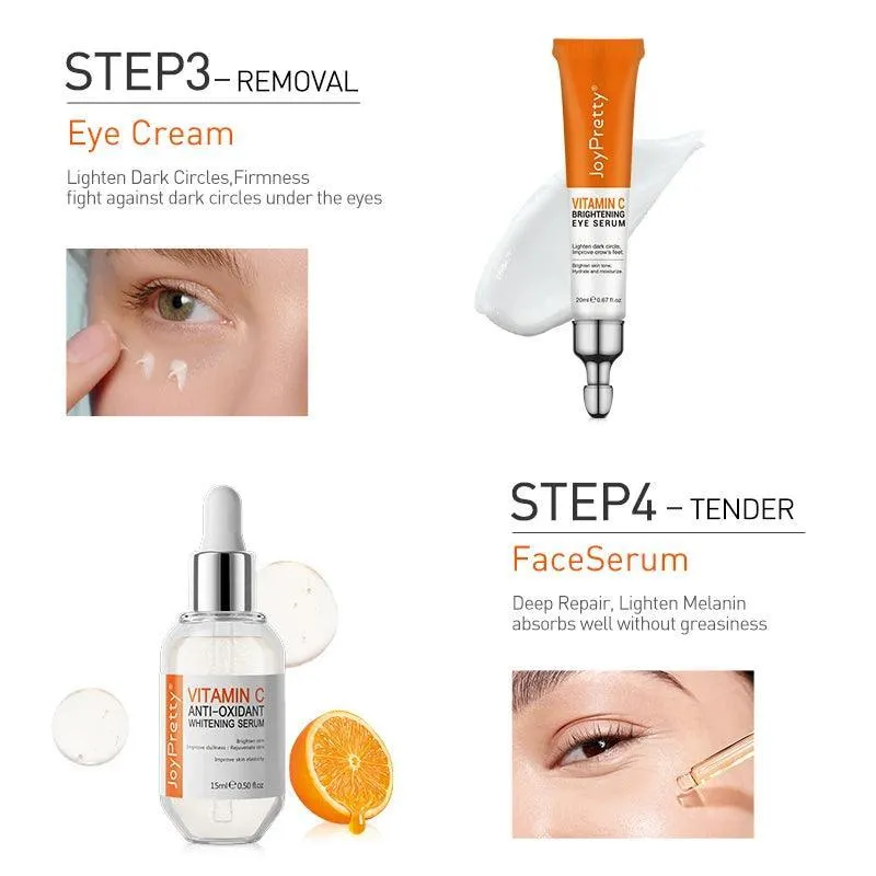 Anti-Wrinkle. Radiant Glow Vitamin C Brightening Skincare Set: Youthful Radiance Boost