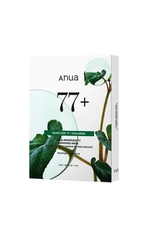 [Anua] Heartleaf 77 Soothing Mask Sheet (1Pcs Or 1Box(10Pcs)