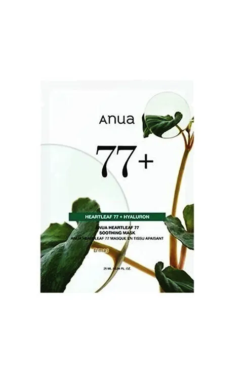 [Anua] Heartleaf 77 Soothing Mask Sheet (1Pcs Or 1Box(10Pcs)