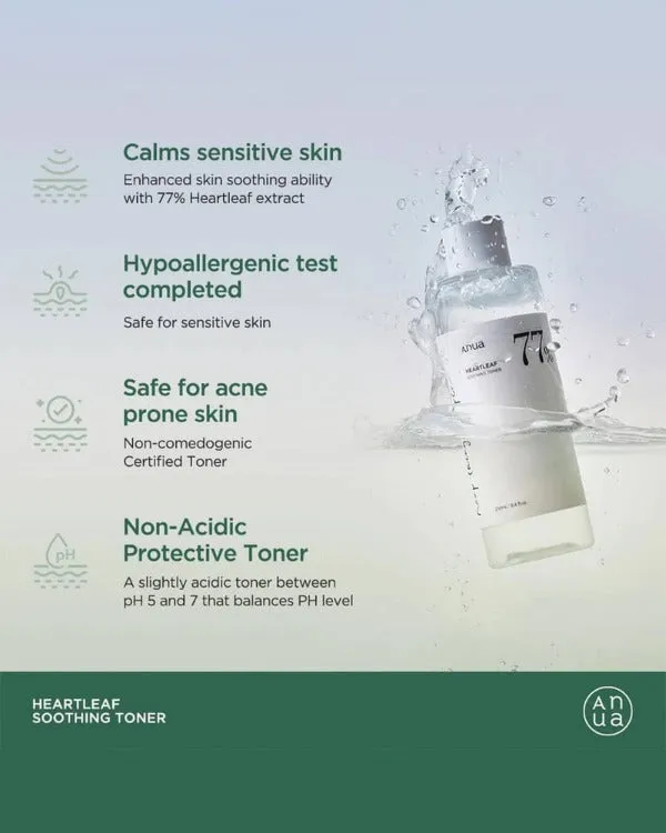 ANUA HEARTLEAF 77% SOOTHING TONER 250ml