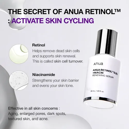 [Anua] Retinol 0.3%   Niacin Renewing Serum 30ml