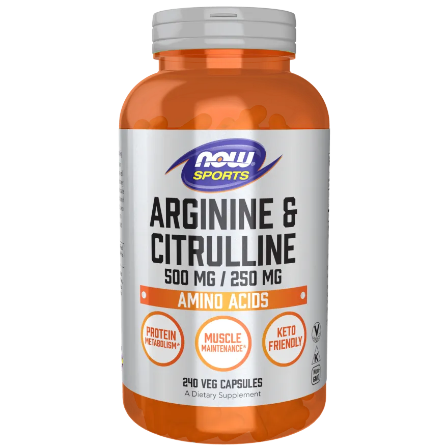 Arginine & Citrulline 500 mg / 250 mg Veg Capsules
