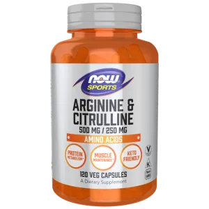 Arginine & Citrulline 500 mg / 250 mg Veg Capsules