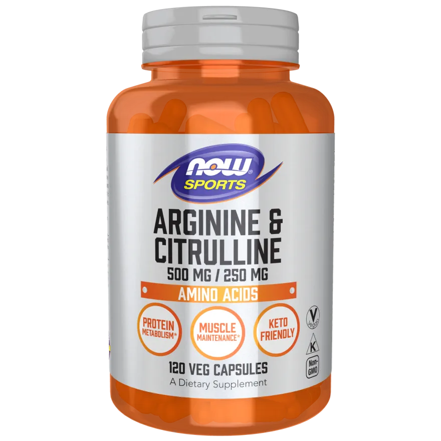 Arginine & Citrulline 500 mg / 250 mg Veg Capsules