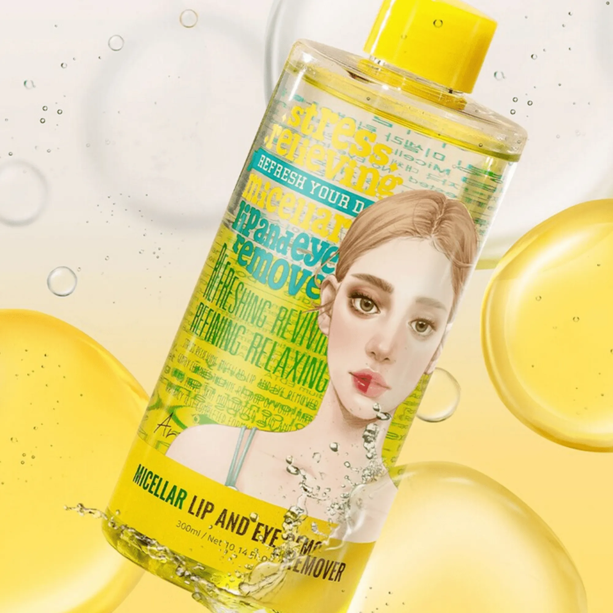 ARIUL Stress Relieving Micellar Lip and Eye Remover 300ml