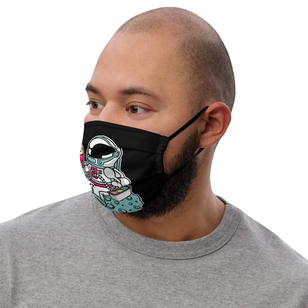 Astronaut | Ice Cream | Moon | Pop Art | Premium Face Mask