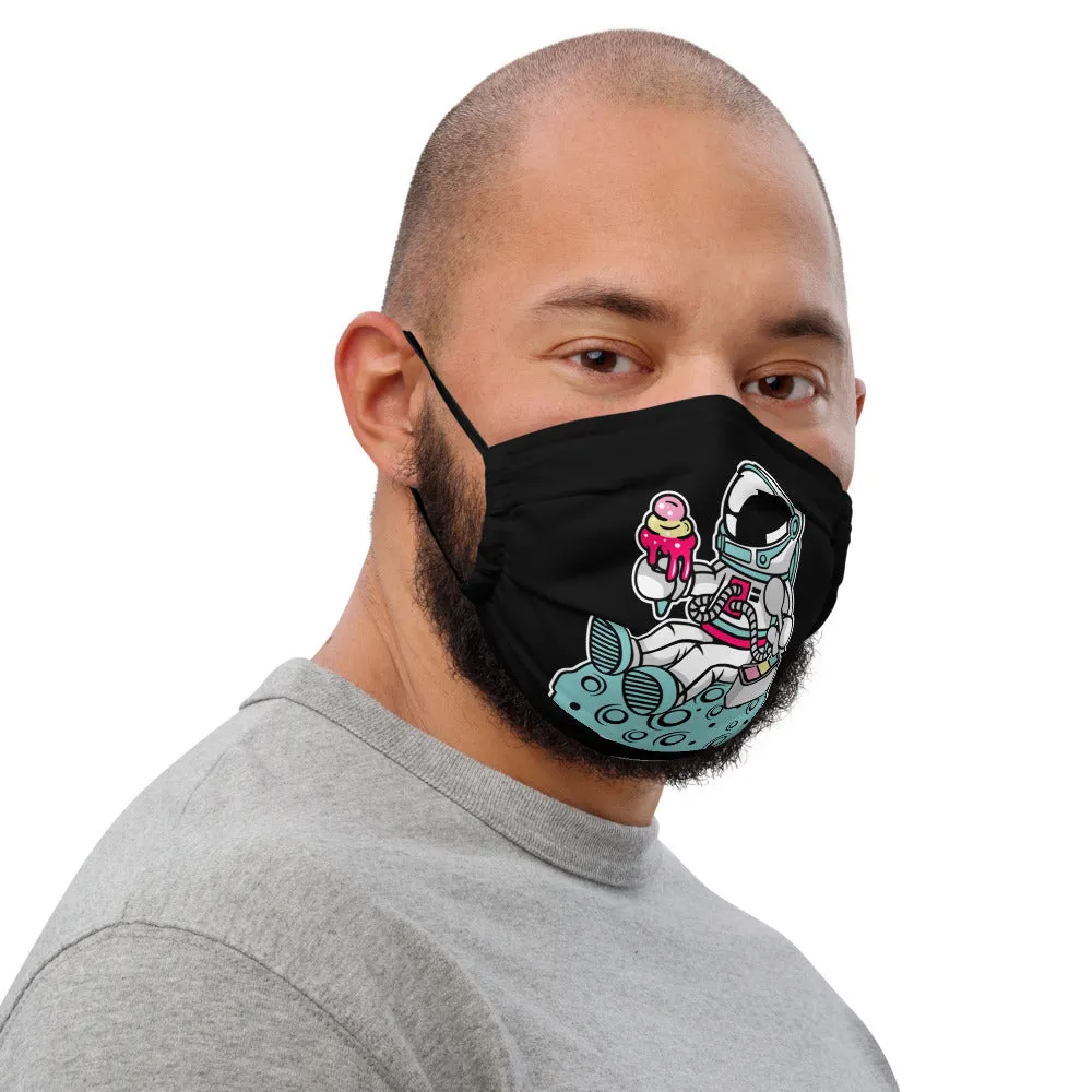 Astronaut | Ice Cream | Moon | Pop Art | Premium Face Mask