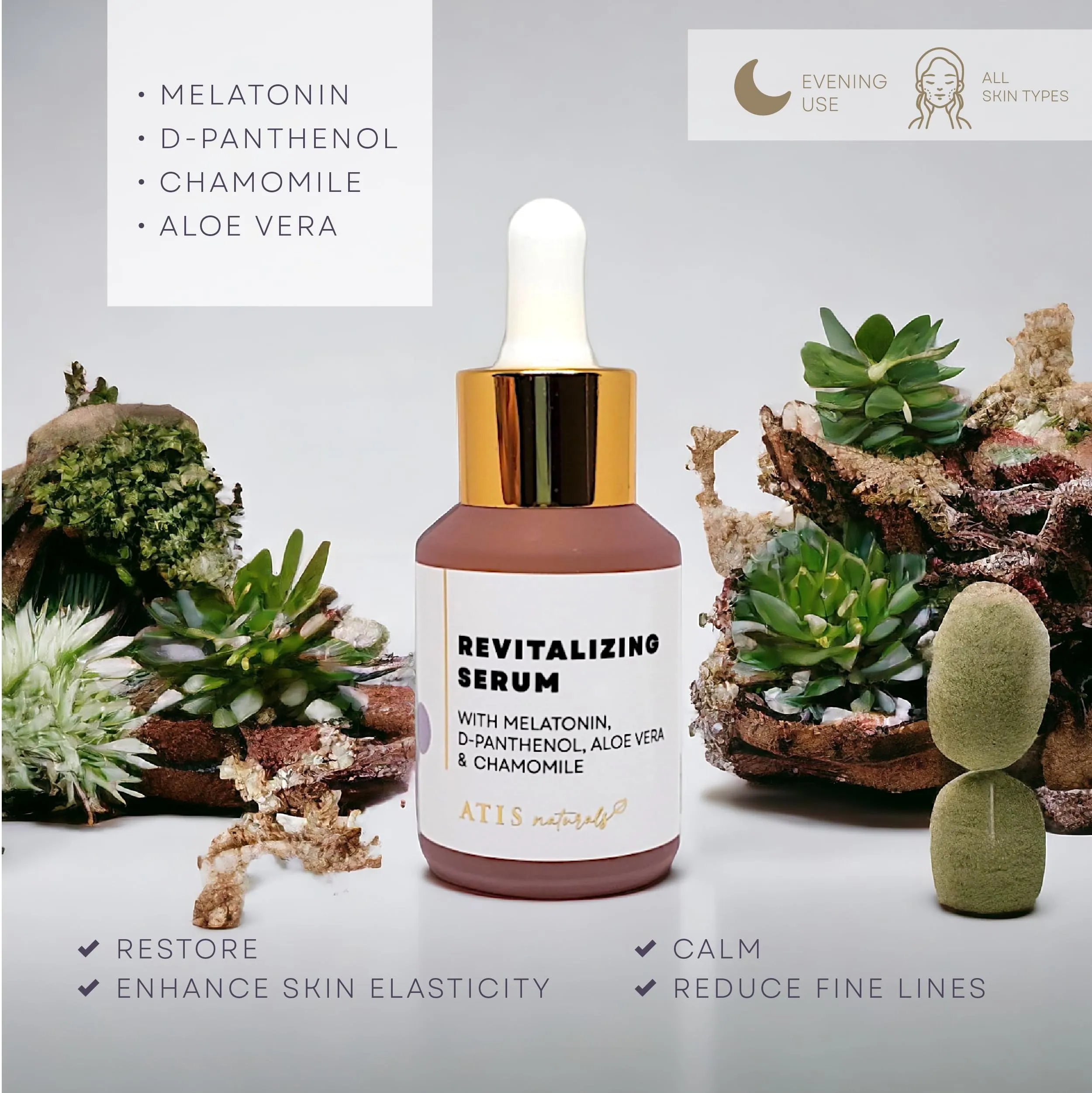 ATIS Facial Serum 3 Pack, Vitamin C Serum, Retinol Serum and Hyaluronic Acid Serum For Anti Aging & Wrinkle - Boost Skin Collagen, Hydrate & Plump Skin