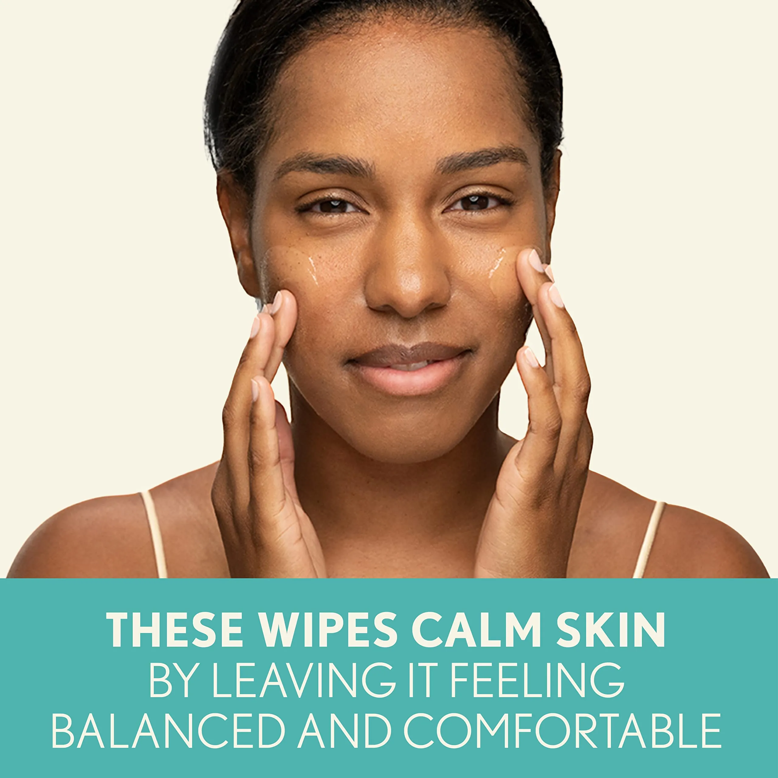 Aveeno Calm   Restore Nourishing Makeup Remover Face Wipes, Fragrance Free Facial Cleansing Towelettes with Oat Extract & Calming Feverfew, Alcohol Free, 100% Plant-Based Cloth, 25 ct