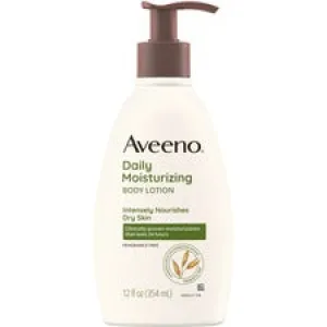 Aveeno&reg; Daily Moisturizing Lotion - Lotion - 12 oz (340.2 g) - Non-fragrance - For Dry, Sensitive Skin - Non-greasy, Non-comedogenic, Hypoallergenic, Absorbs Quickly - 1 Each