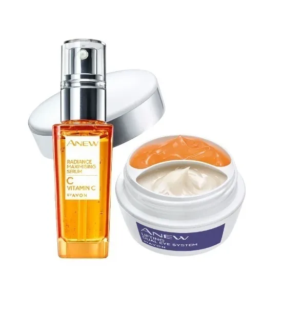 Avon Anew Vitamin C Radiance Maximising Serum & Lifting Dual Eye System Set