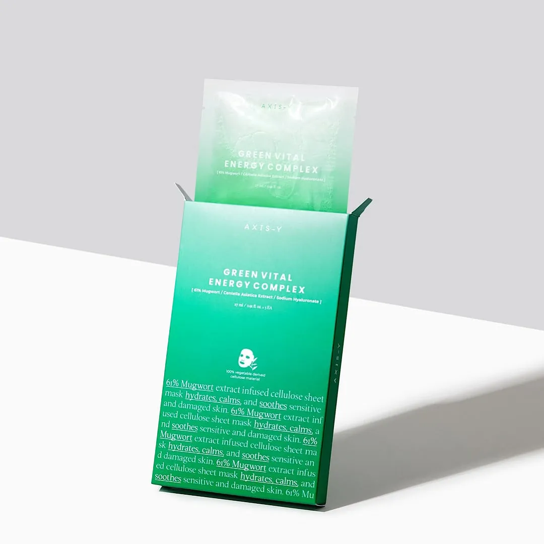 AXIS-Y 61% Mugwort Green Vital Energy Complex Sheet Mask