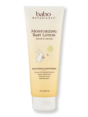 Babo Botanicals Moisturizing Oat And Calendula Plant-Based Body Lotion 8 oz