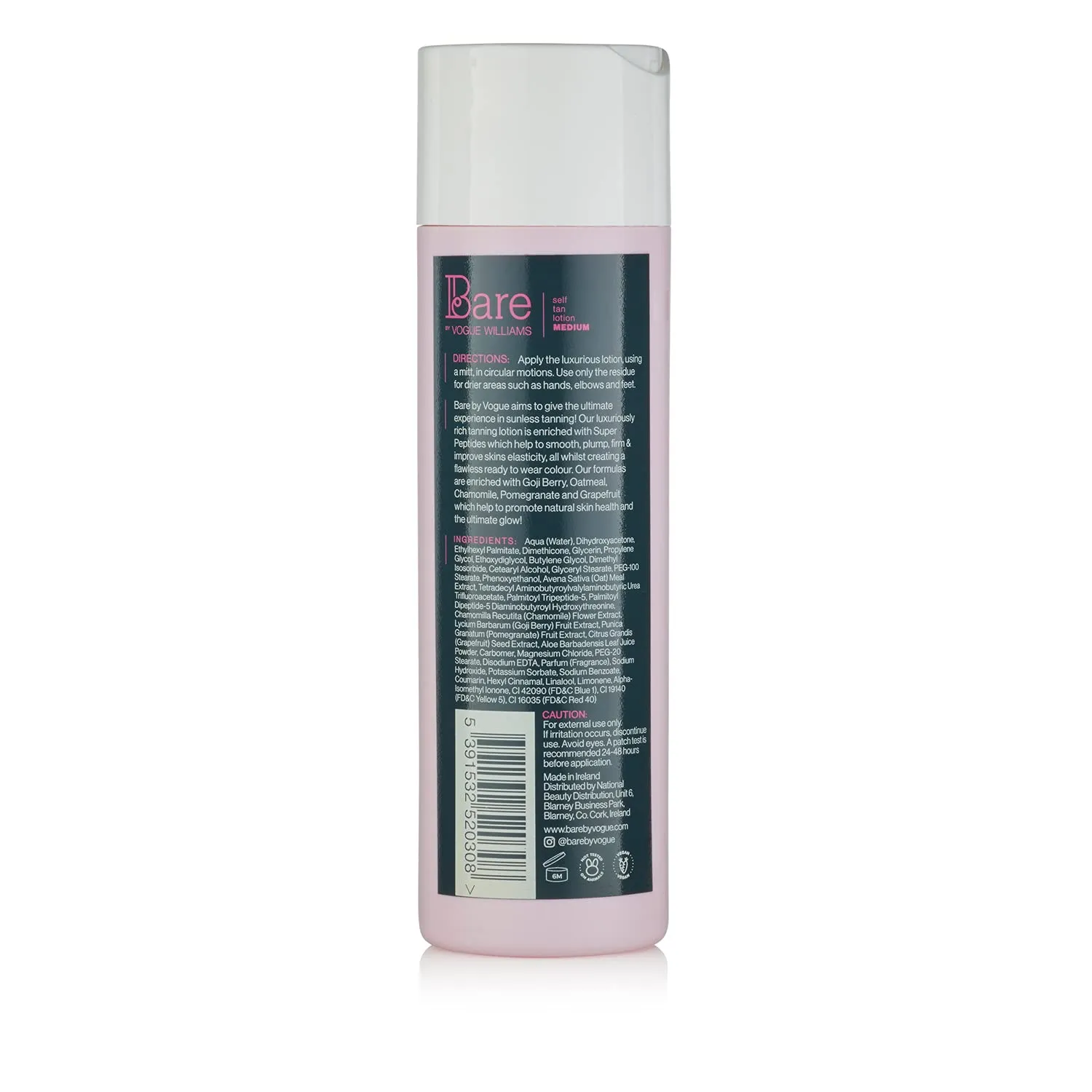 Bare by Vogue Self Tan Lotion ‚Äì Medium, Pomegranate, 200 ml, Pack of 1