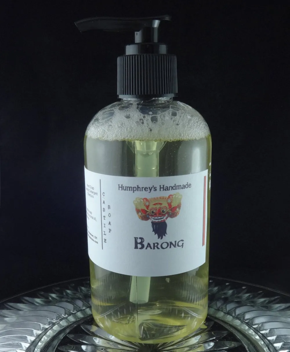 BARONG Unisex Body Wash | Beard Wash | 8 oz | Indonesian Teakwood