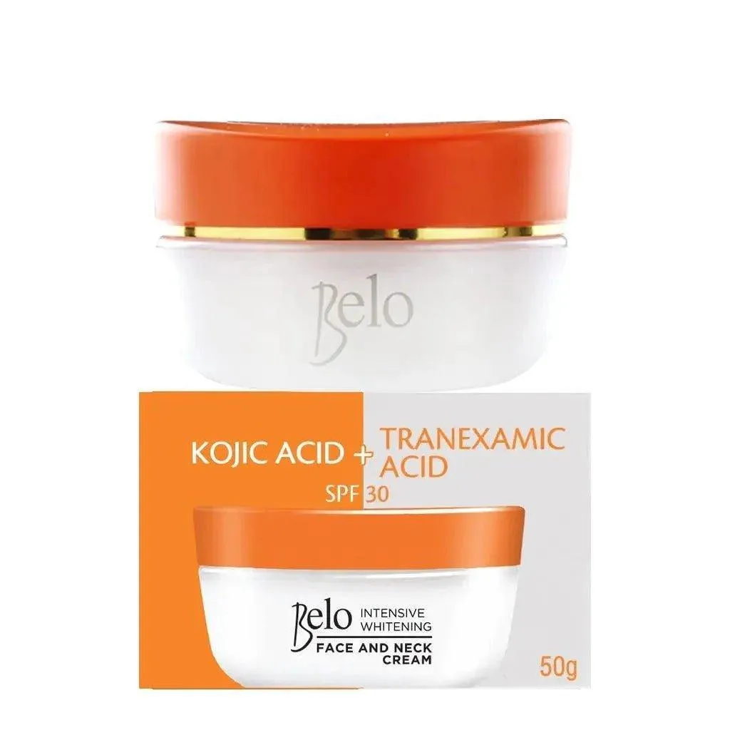 BELO Intensive Whitening Face and Neck Cream Kojic Acid   Tranexamic Acid SPF 30