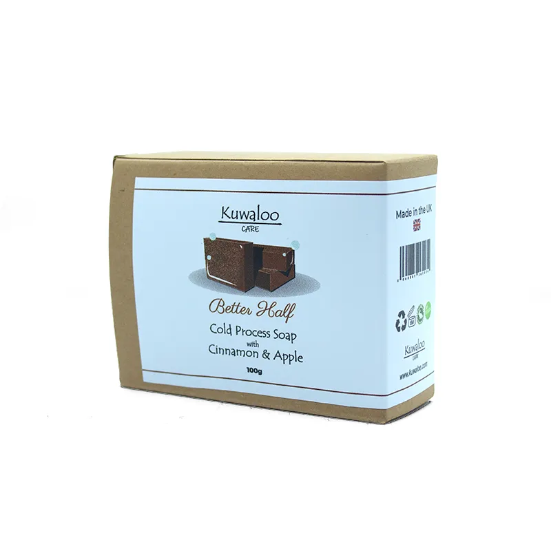 'Better Half' Organic Vegan Soap 100g - Cinnamon & Apple