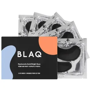 BLAQ Eye Mask, Eye Masks for Dark Circles and Puffiness, Under Eye Mask with Snow Mushroom, Green Tea Extract, Brown and Red Algae, Vegan and Cruelty-Free Under Eye Masks, Snow Circles, 5-Pack