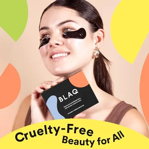 BLAQ Eye Mask, Eye Masks for Dark Circles and Puffiness, Under Eye Mask with Snow Mushroom, Green Tea Extract, Brown and Red Algae, Vegan and Cruelty-Free Under Eye Masks, Snow Circles, 5-Pack