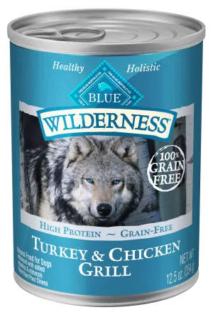 Blue Buffalo Wilderness Turkey & Chicken Dog  Wet Food