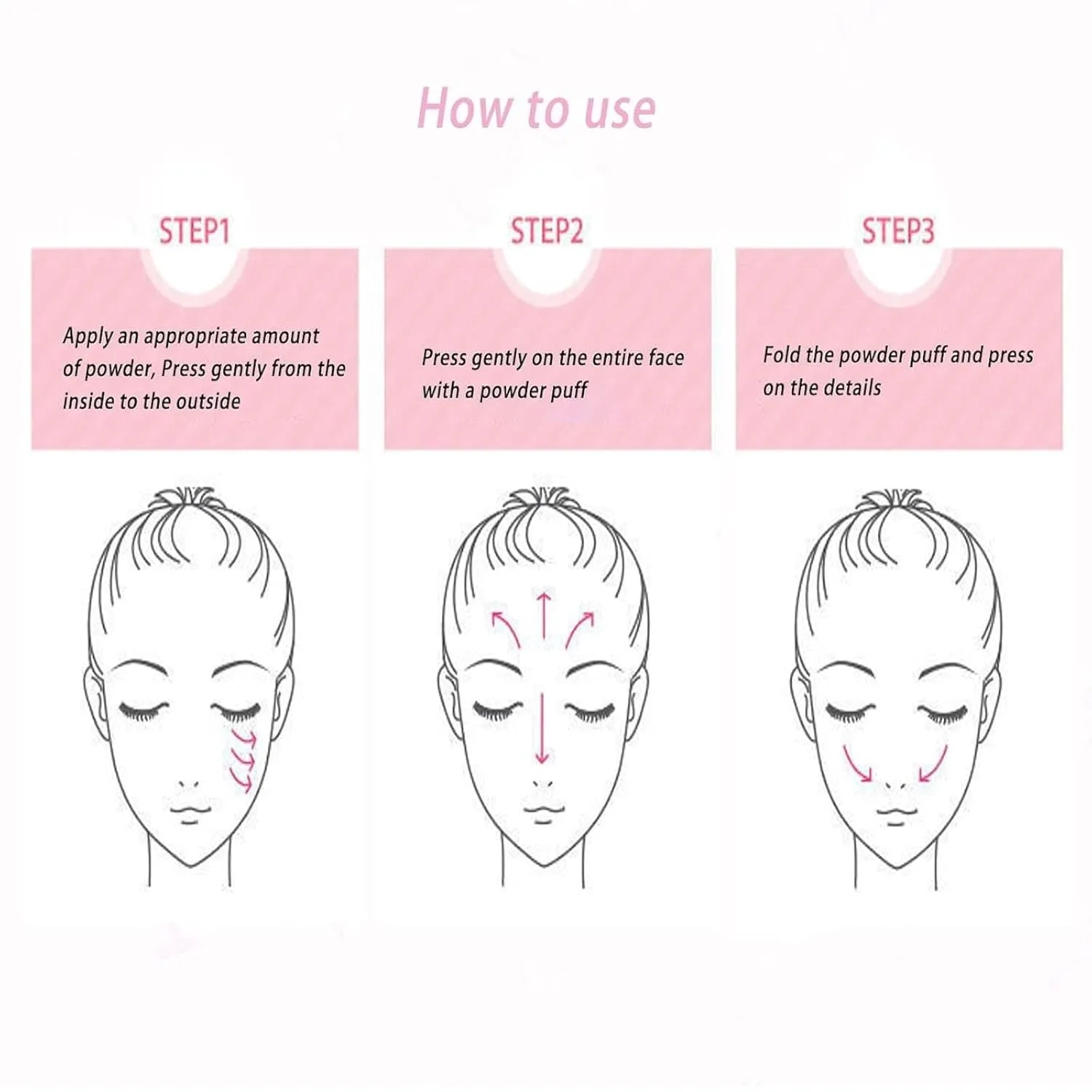 Blurring Setting Powder By Beauty Setting Powder Beauty Blurring Setting Powder Blurring Powder Setting Powder For All Skin Tones Piercing Care Eyelid Wipes (Pink, One Size)