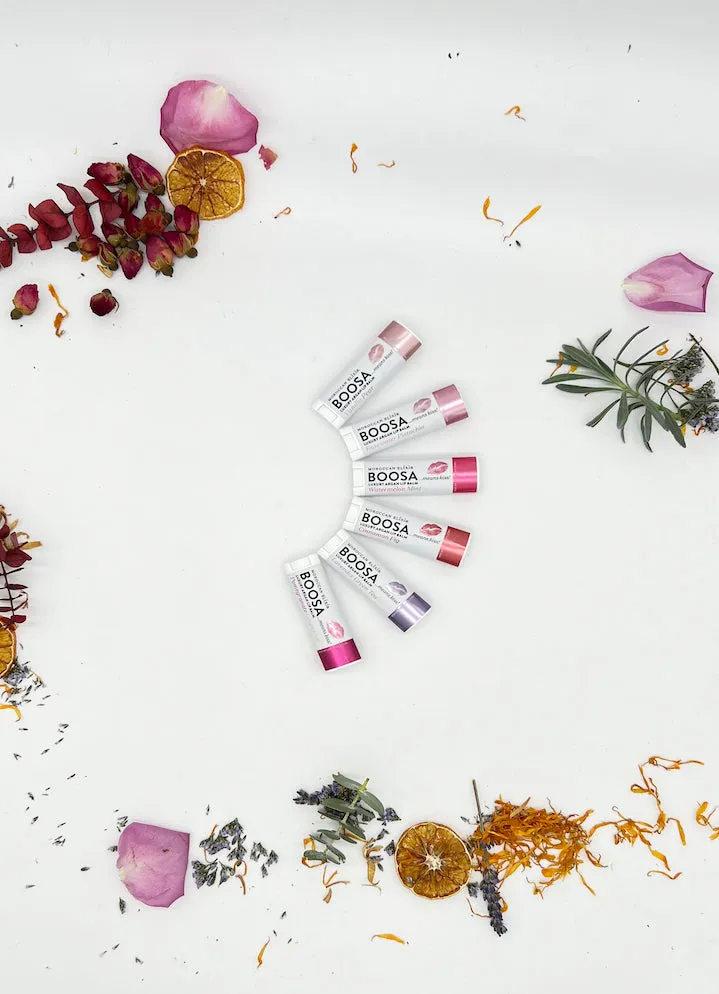 BOOSA Luxury Argan Lip Balm...Set of 6 Flavors!