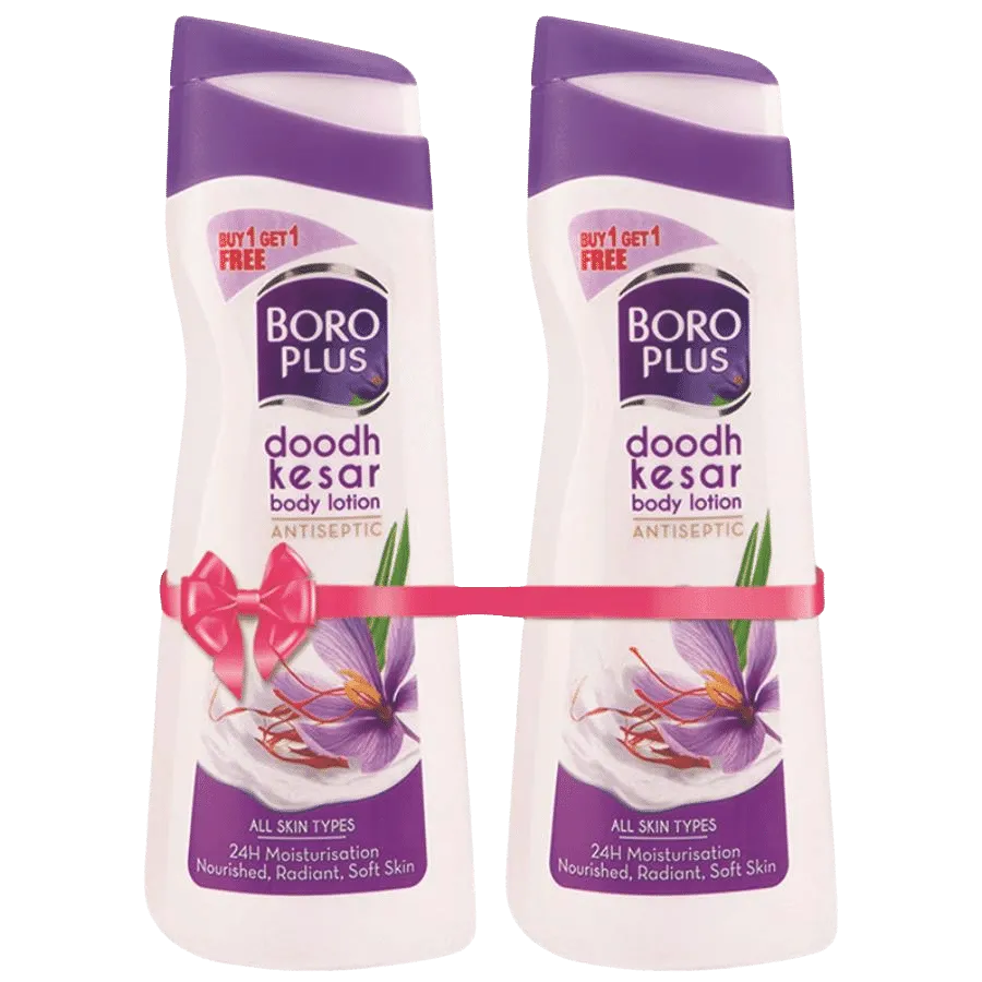 BoroPlus Kesar Doodh Body Lotion 400 ml (Buy 1 Get 1 Free)