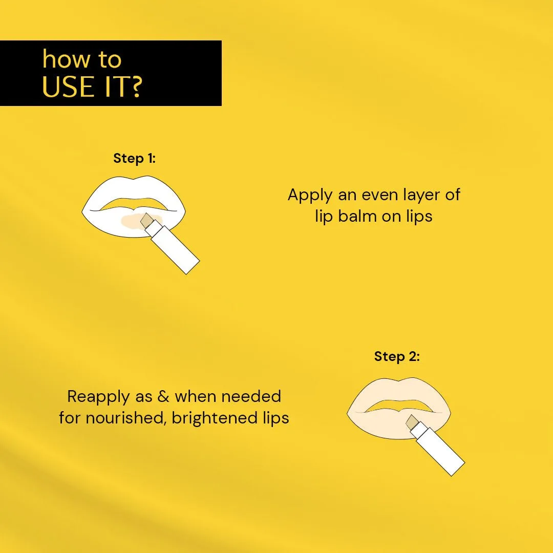 Brightening Lip Balm With SPF Duo - 1% Vitamin C   0.1% Resorcinol
