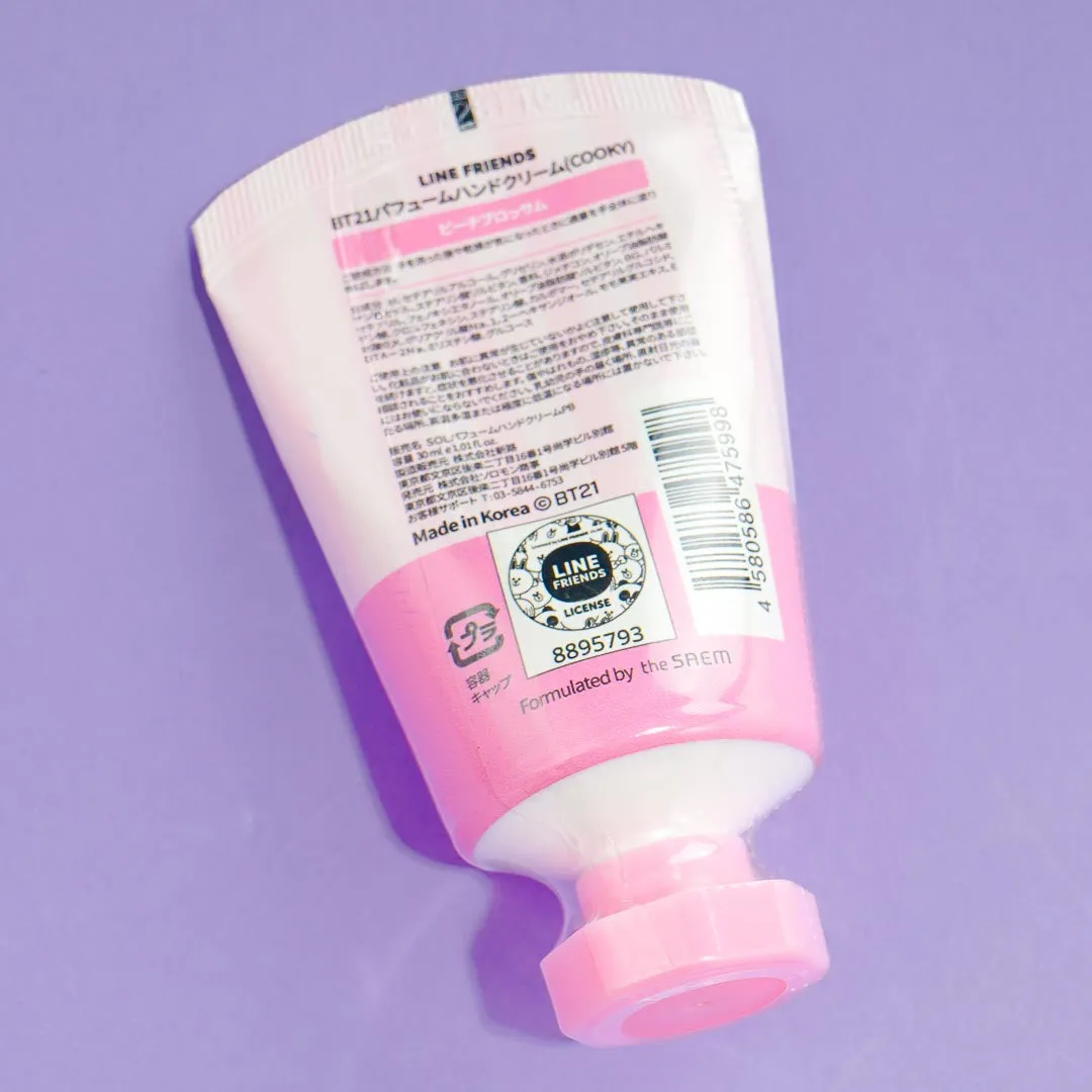 BT21 Cooky Perfumed Hand Cream - Peach Blossom
