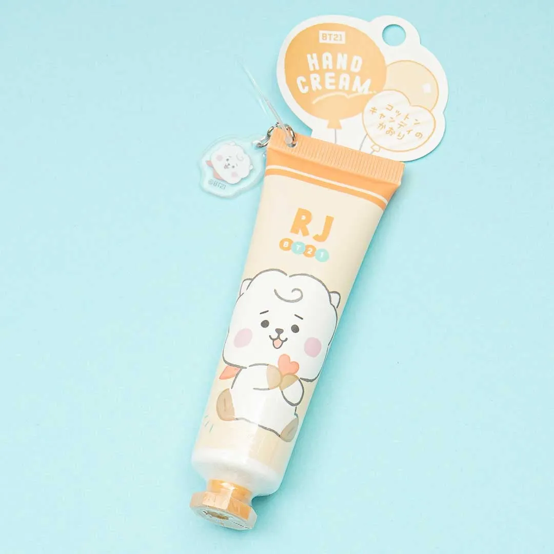BT21 Hand Cream With Charm - RJ / Cotton Candy