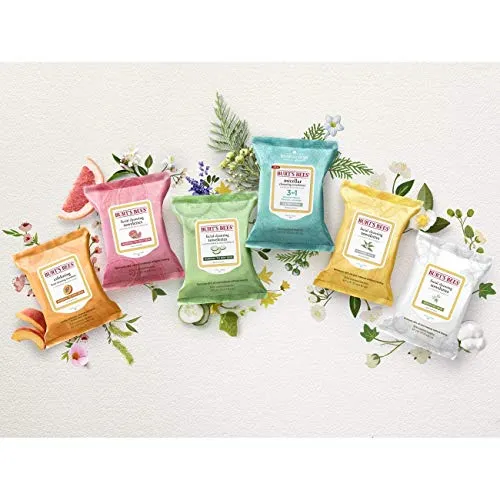 Burt's Bees Micellar Cleansing Towelettes With Rose Water 30 count