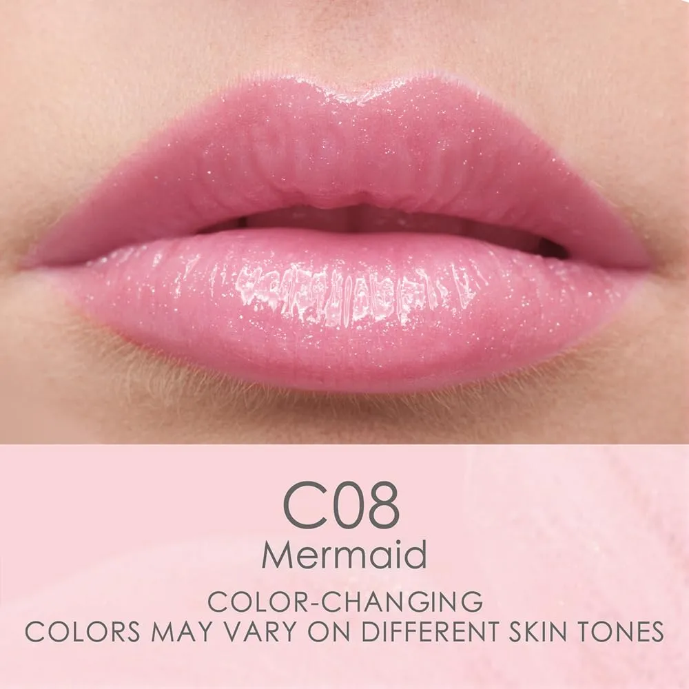 CATKIN Lip Balm Color Tinted Changing Lipstick Ultra Hydrating Lip Moistrurizer Chapstick with Vitamin E Nourishing For Cracked & Dry Lips 0.12 oz 2pcs (04 08)