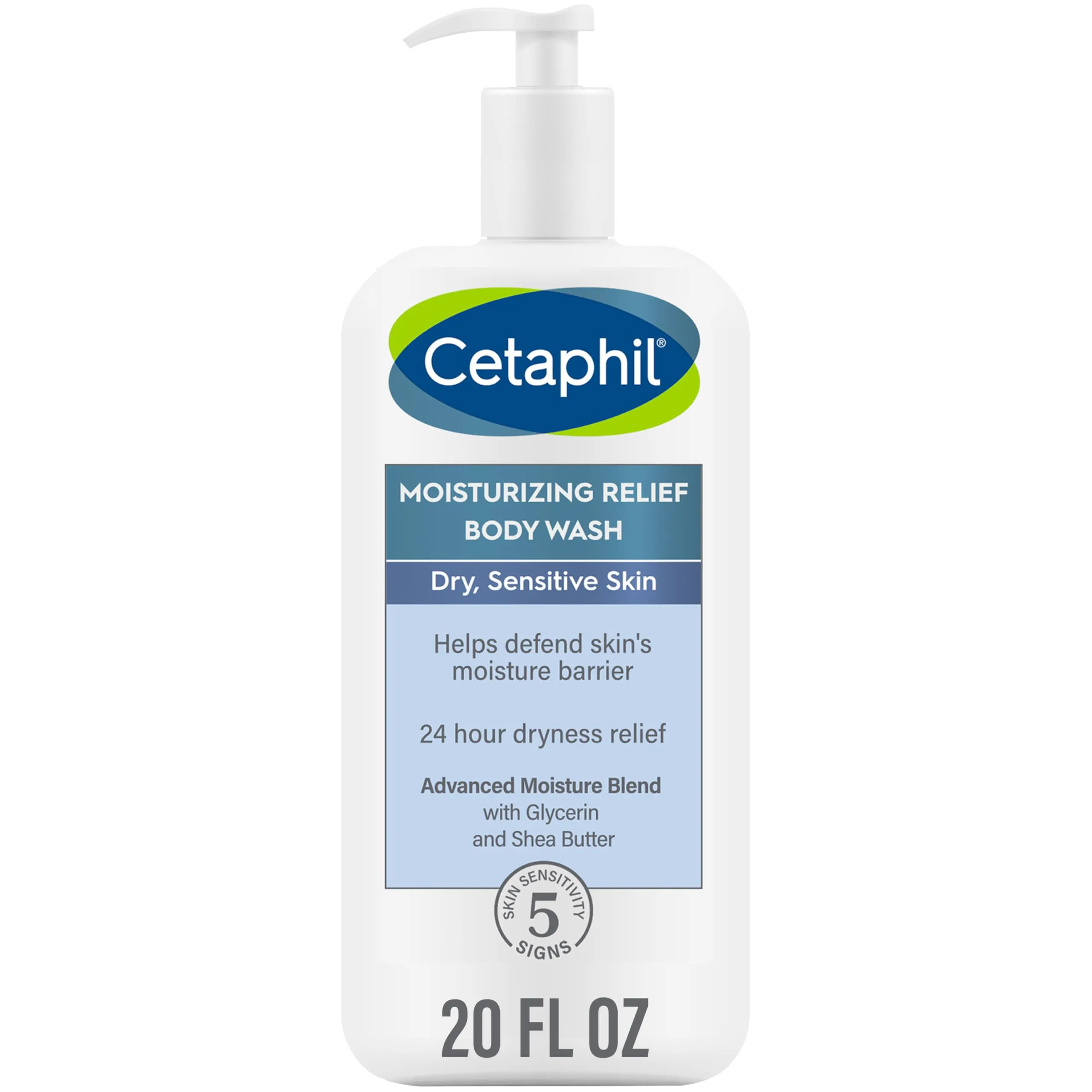 Cetaphil Body Lotion, Advanced Relief Lotion with Shea Butter for Dry, Sensitive Skin & Body Wash, NEW Moisturizing Relief Body Wash for Sensitive Skin, Creamy Rich Formula Gently