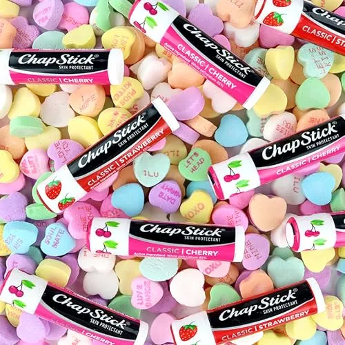 ChapStick Classic Strawberry Lip Balm Tubes, Lip Care and Lip Moisturizer - 0.15 Oz (Pack of 12)